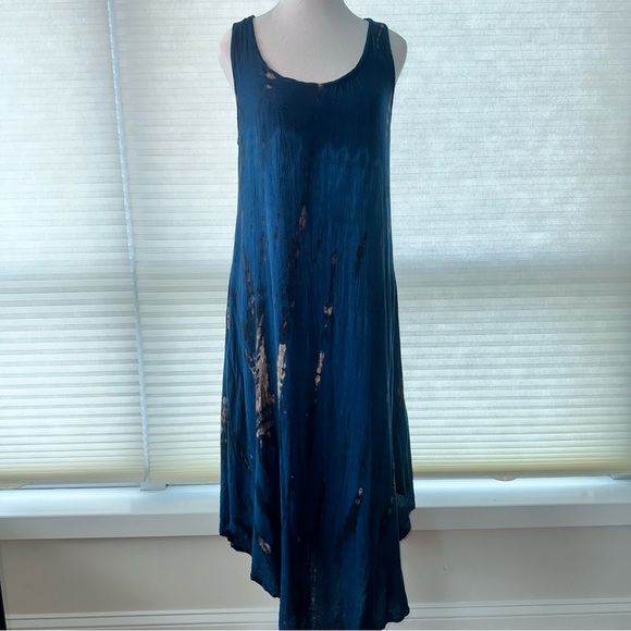 Soft Surroundings Blue Tie-Dye Racerback Dress – Size M - Picture 1 of 11